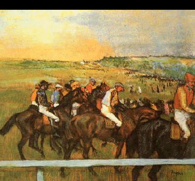 Edgar Degas Racehorses